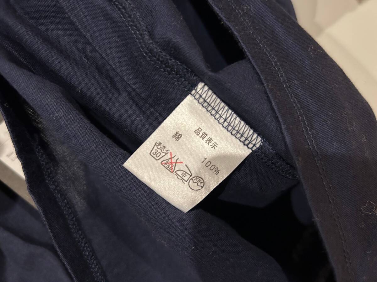【Le pivot/ル・ピボット】カットソー Tシャツ sizeF ネイビー 日本製 半袖 MADE IN JAPAN 紺_画像6