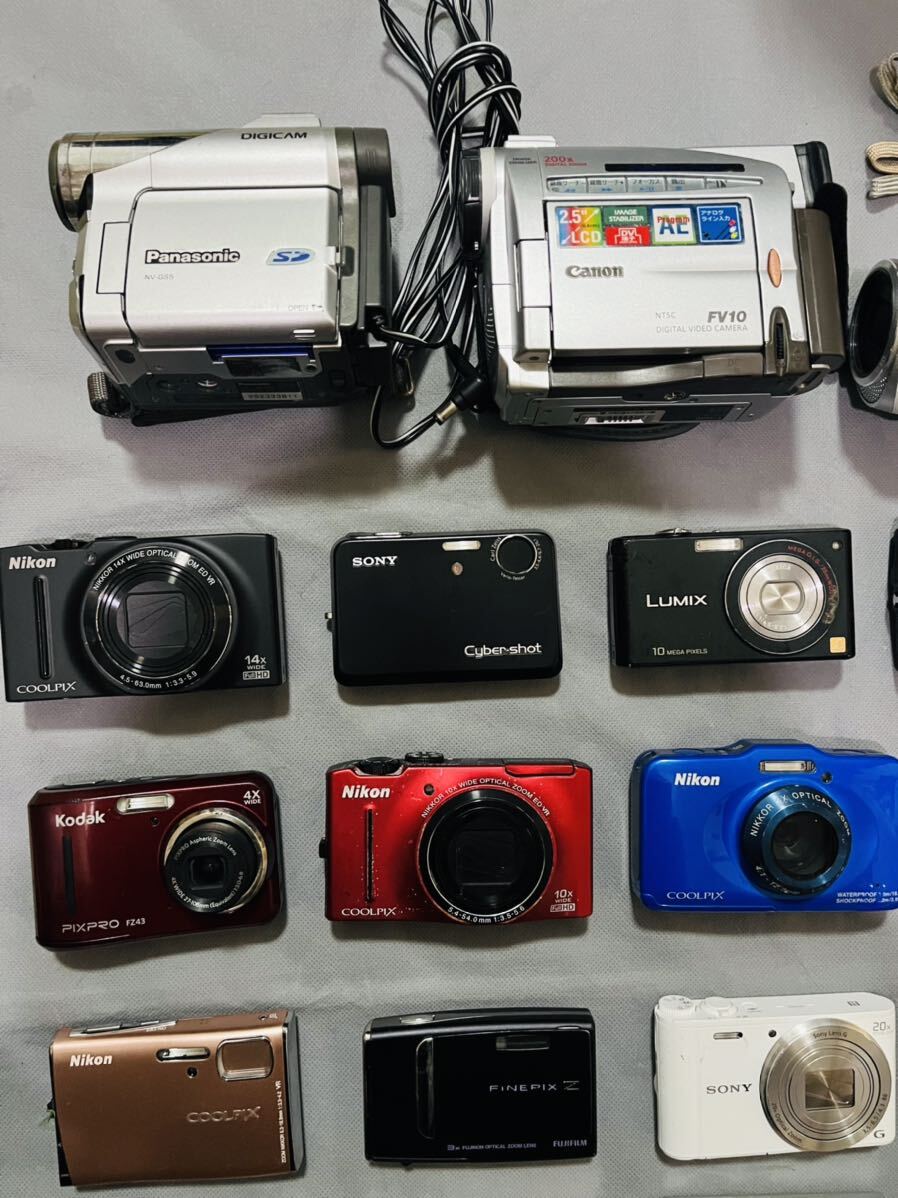 ●1円~Canon/CASIO EXILIM/SONY/オリンパス/Nikon/RICOH等その他コンパクトデジタルカメラ/ビデオカメラ 大量まとめ売り●の画像2