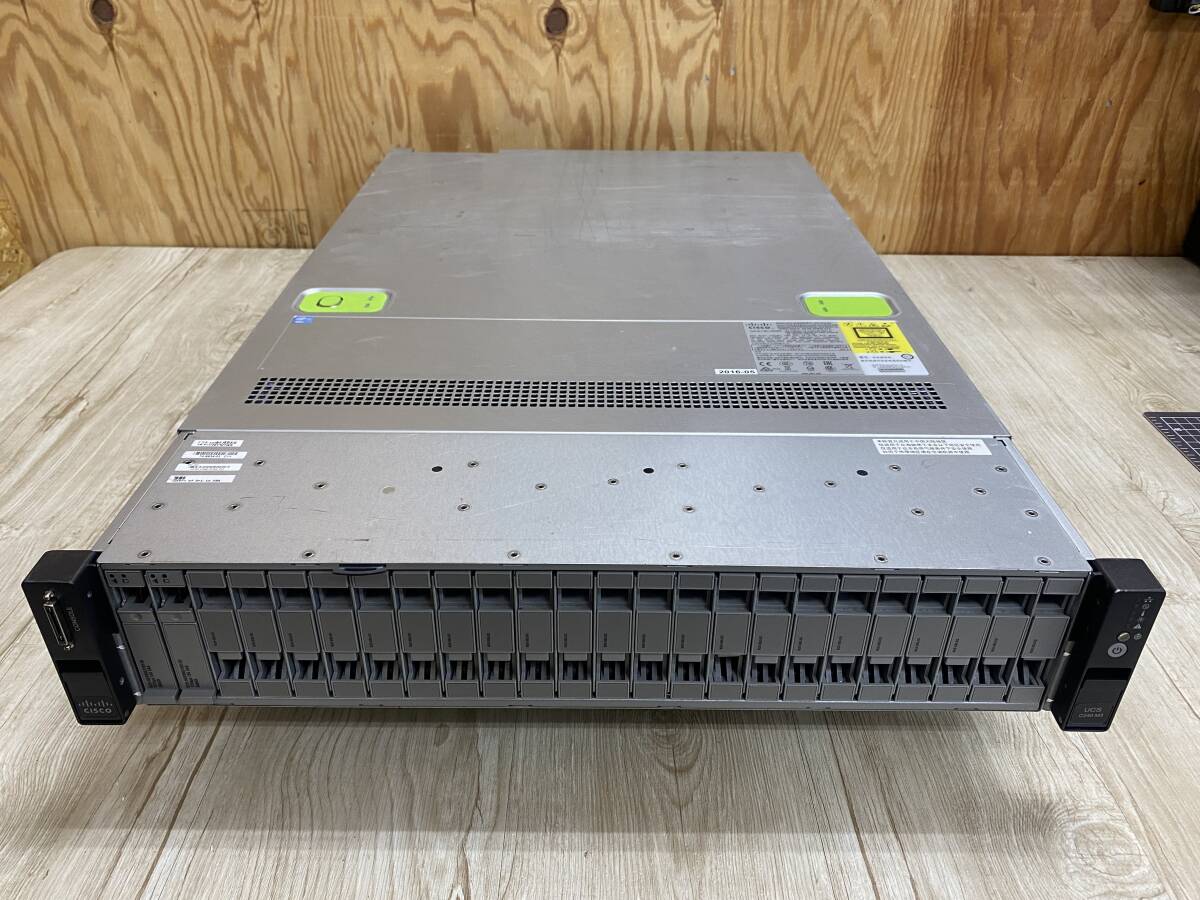 #6035-0305-2/2 ☆簡易確認済み/通電保証☆ Cisco シスコ UCS C220 M3 (CPU:Xeon E5-2640 /RAM:16GB/HDD:ナシ) サーバー 発送:160+予定_画像1