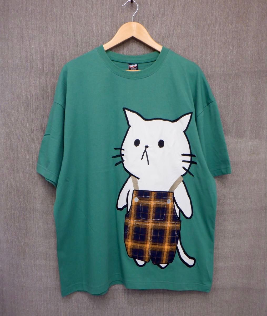 ScoLar Parity：スカラーパリティ　オーバーオールを着たネコBIG-Tシャツ