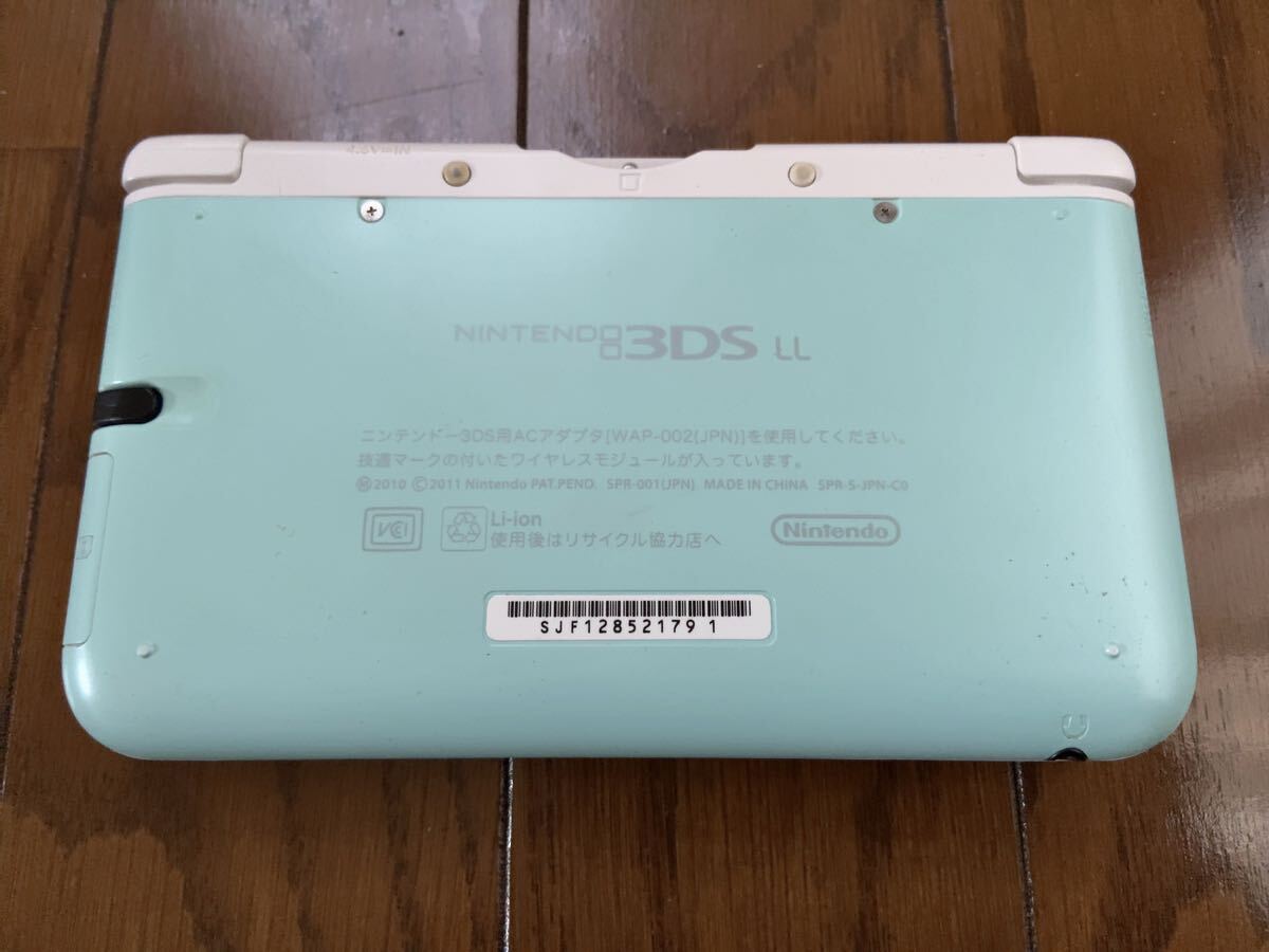 ニンテンドー 任天堂　3DS LL ミントxホワイト 中古　ジャンク扱い_画像2