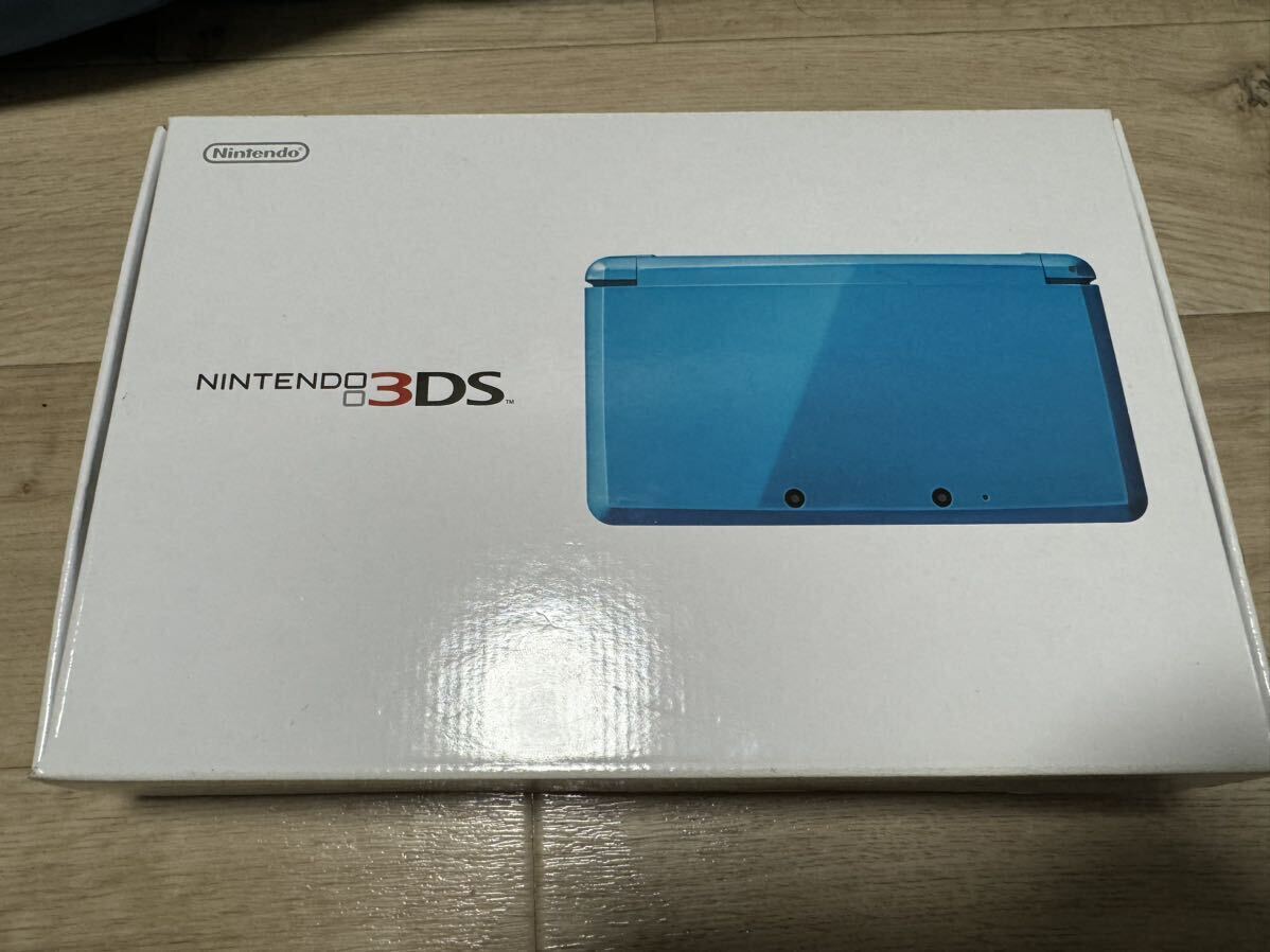 Nintendo 3DS 本体 ニンテンドー3DS 任天堂 箱付き ライトブルー NINTENDO 送料無料_画像1