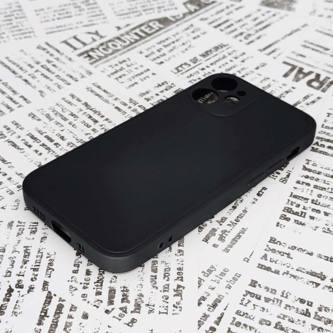 iPhone 12mini シリコンケース [02] ブラック (3)