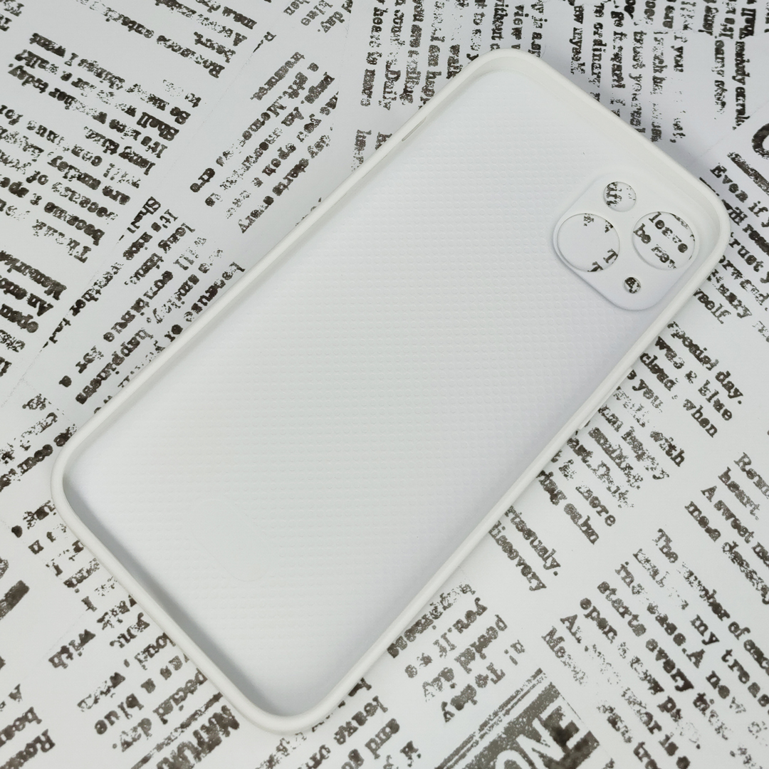 iPhone 13 ガラス背面シリコンケース [24]ホワイト (3)