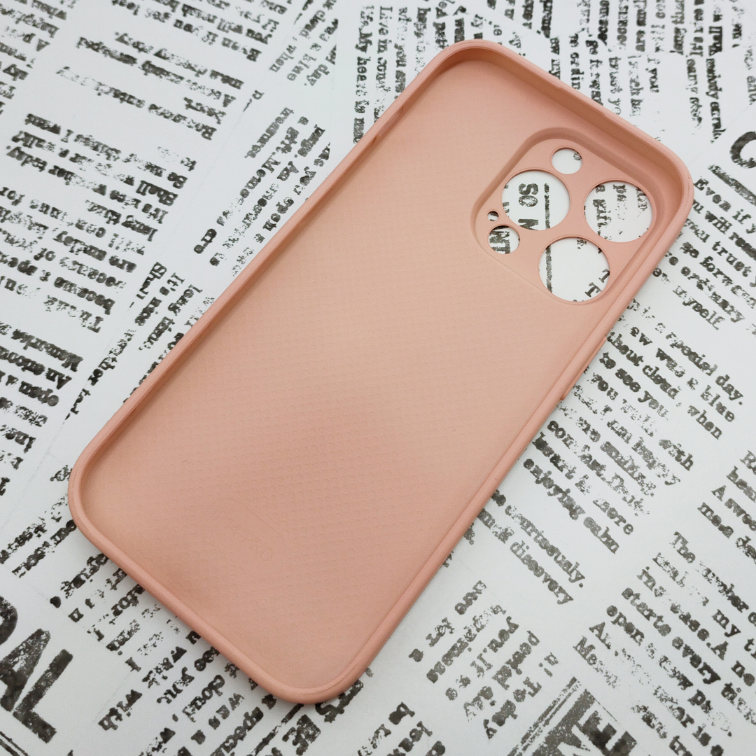iPhone 14Pro ガラス背面シリコンケース [29]ピンク (3)_画像4