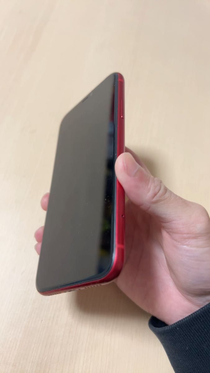 【iPhone11】128GB レッド　Apple SIMフリー RED レッド iPhone 箱説明書付属バッテリー容量74% 