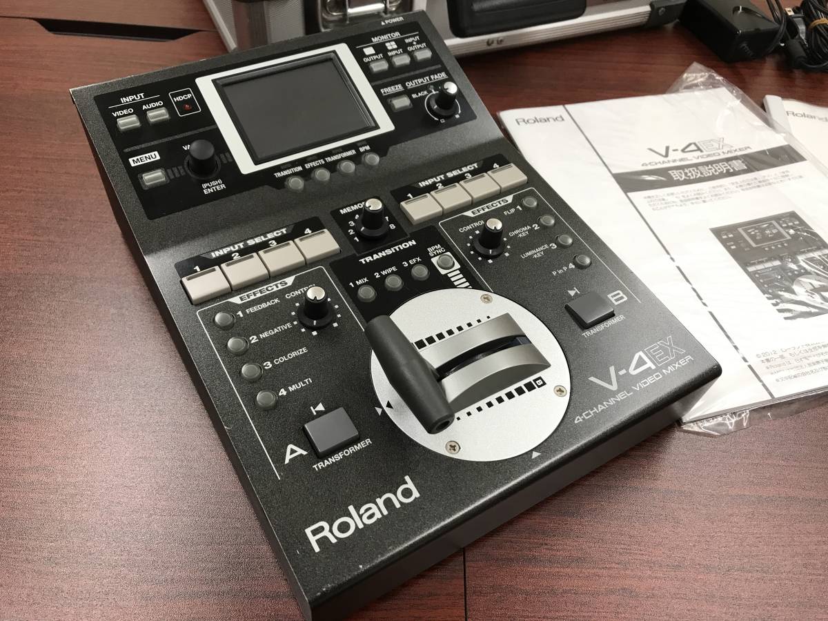 [ used * special case attaching ] video mixer ROLAND V-4EX |4 channel * video * switch .-.