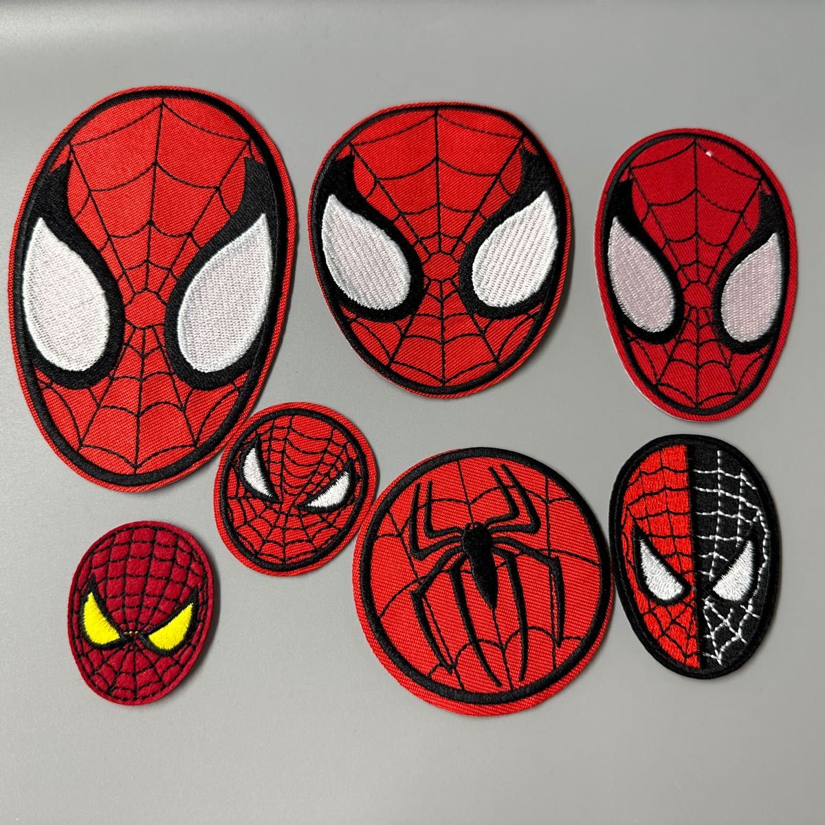 スパイダーマン　刺繍 ワッペン　 アイロン接着 7枚