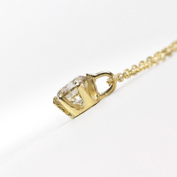 【新品・未使用】1円～最落無 天然一粒ダイヤモンド 0.35ct,K18YG どんな装いにもぴったり シンプルスタイル ダイヤモンド ペンダント_画像6