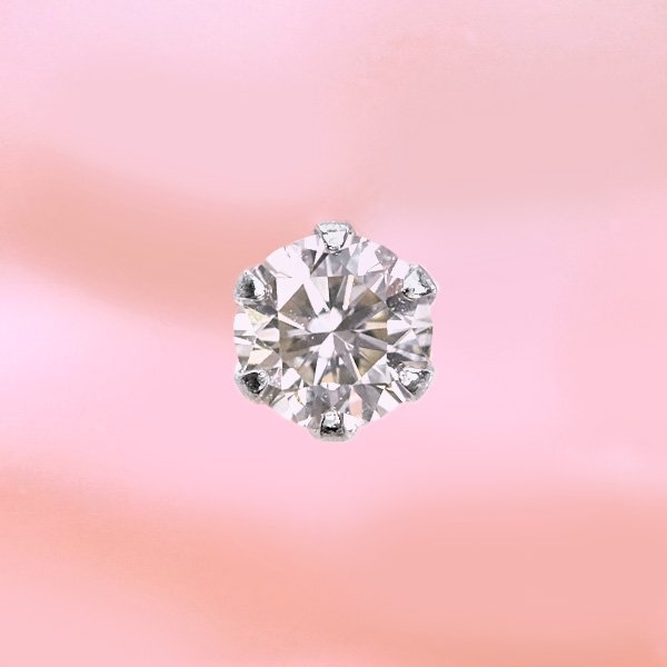 【新品・未使用】1円～最落無 天然ダイヤモンド 計0.30ct,プラチナ シンプルスタイル 日常使いにおすすめ ダイヤモンド スタッドピアス