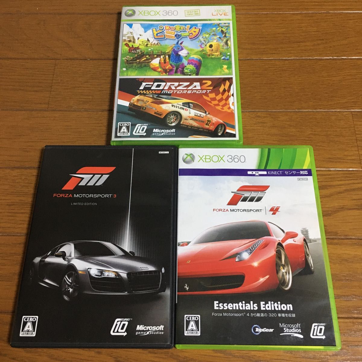 XBOX360 / フォルツァ モータースポーツ 2 & 3 & 4  セット　Forza Motorsport