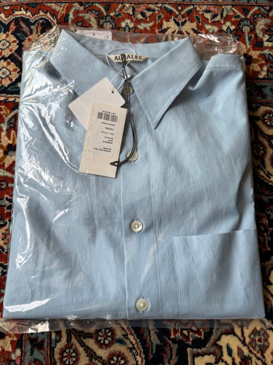 AURALEE WASHED FINX TWILL BIG SHIRT 4 オーラリー ウォッシュ AURALEE WASHED FINX TWILL BIG SHIRT 4 オーラリー ウォッシュ