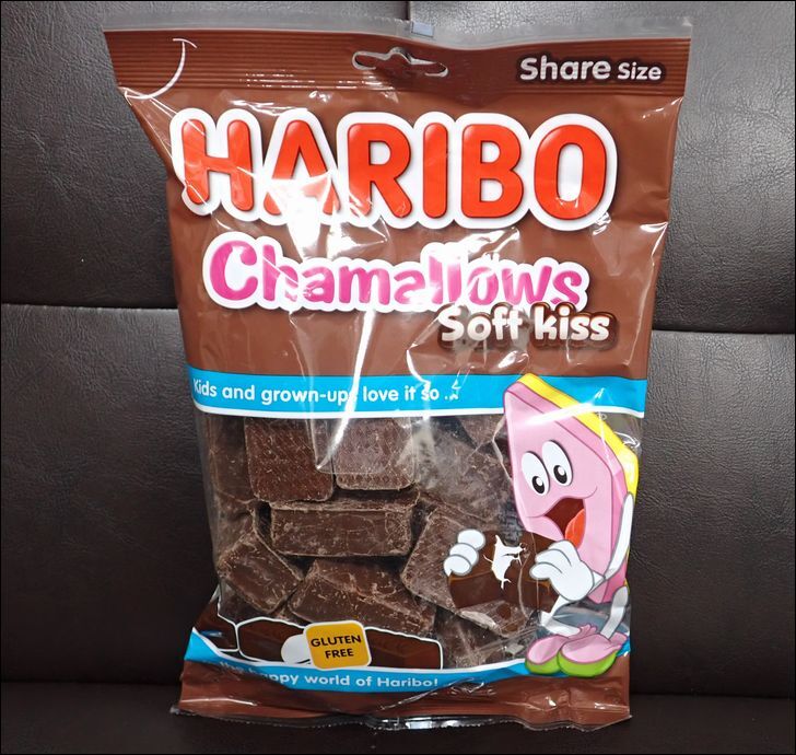 【日本未販売】HARIBO ハリボー chamallows チャマローズ 200g 大容量 チョコマシュマロ チョコ マシュマロの画像1