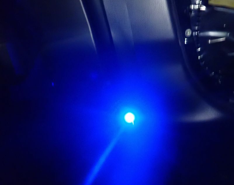 ■ 点灯確認済み ■ スバル WRX STI ( VAB ) タイプS 用 純正OP 青色 LED フットランプ フットライト ■の画像5