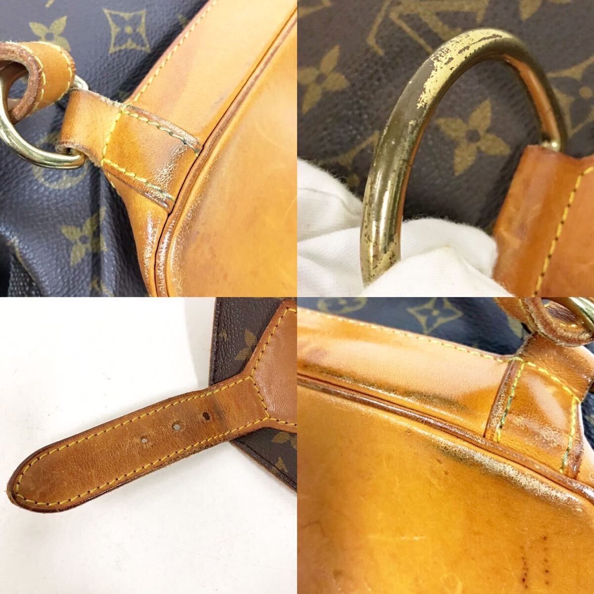 LOUIS VUITTON ルイヴィトン M51136 モノグラム モンスリ MM リュック バッグ ブラウン系【NK5800】_画像9