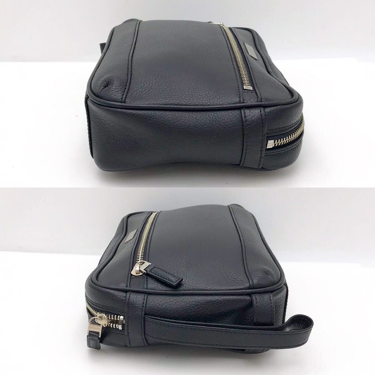 Burberry Burberry клатч ручная сумочка сумка кожа черный чёрный [NK5882]