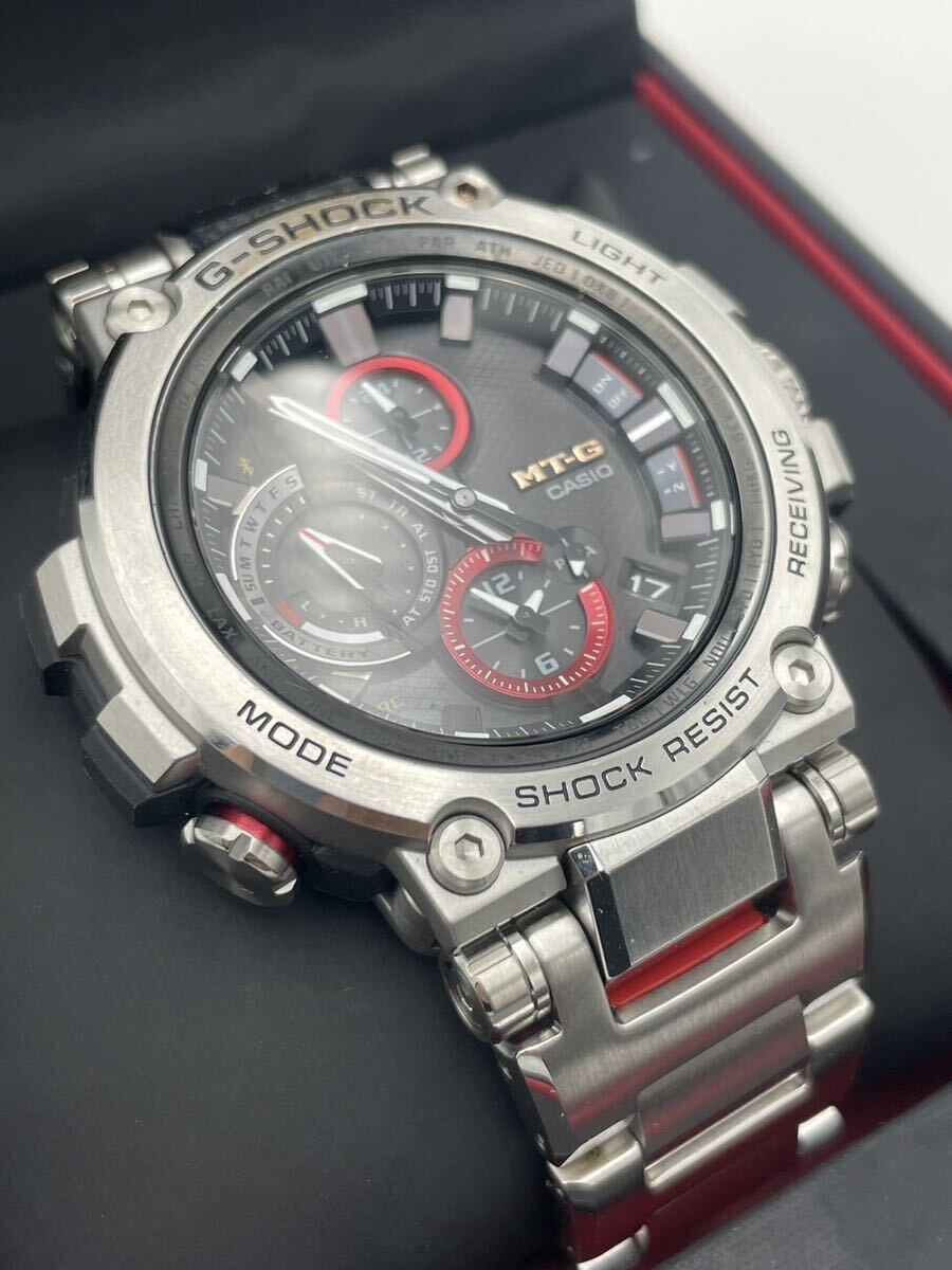 美品G-SHOCK MTG-B1000D-1AJF MT-Gタフソーラー電波受信 電波ソーラー マルチバンド6 Bluetooth搭載 メタルバンド 箱付き【NK5707】の画像1