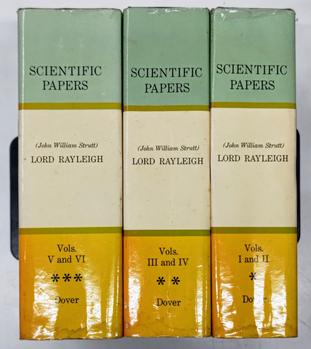 r0404-31.SCIENTIFIC PAPERS Vol.1~6(3冊)/理工書/洋書/力学/科学論文/物理学/数学/John William Struttの画像1