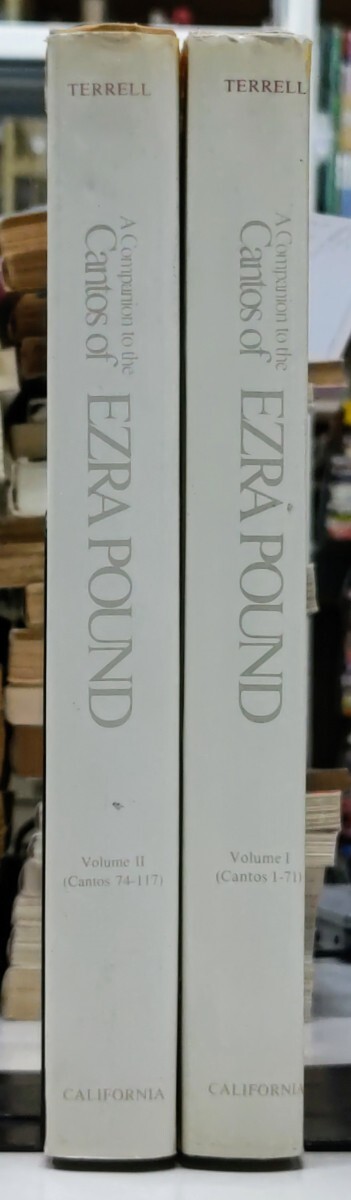 r0405-17.A Companion to the Cantos of EZRA POUND Vol.1~2/エズラ・パウンド/アメリカ文学/詩/文芸評論/批評/伝記/洋書/モダニズム