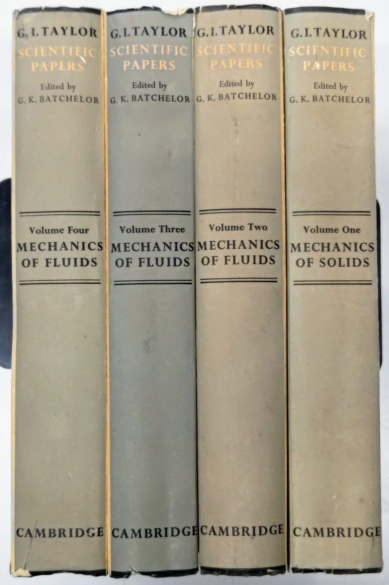 r0404-32. G.I.TAYLOR : SCIENTIFIC PAPERS Vol.1~4/力学/気象学/海洋学/理工書/数学/科学論文/G.I.テイラー/物理学/ジョージ・バチェラーの画像1
