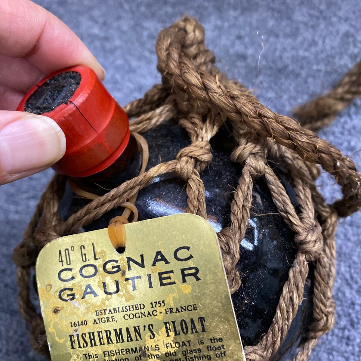 04100 ゴーティエ フィッシャーマンズ フロート コニャックブランデー 70cl 40% GAUTIER FISHERMAN'S FLOAT COGNAC 古酒 未開封の画像8