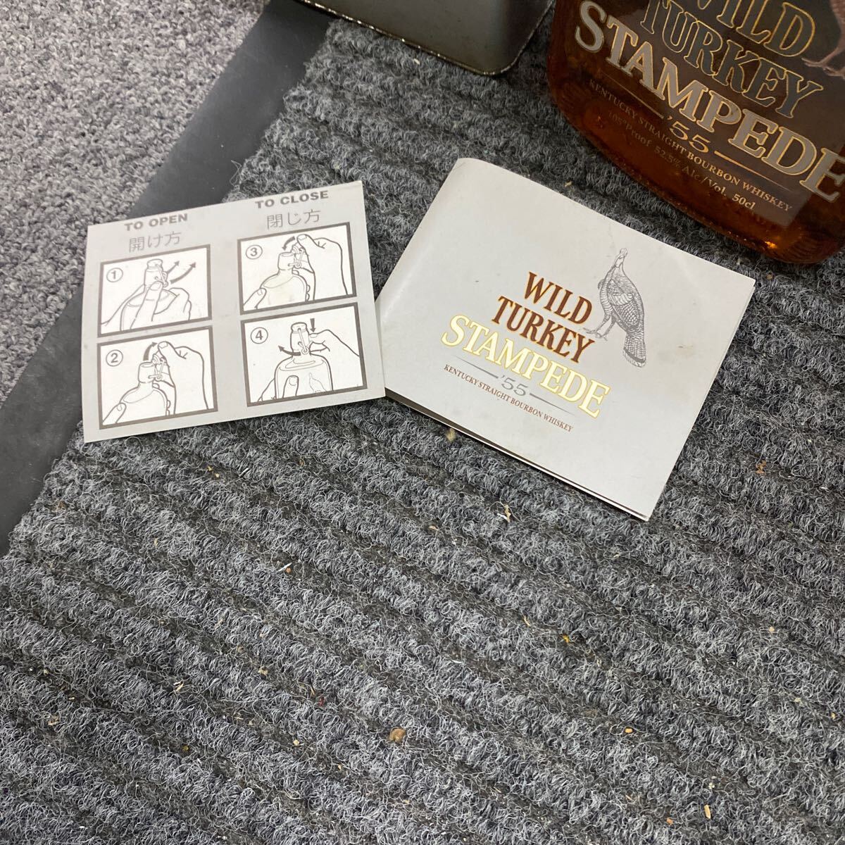 04135 未開封 WILD TURKEY STAMPEDE 55 ワイルド ターキー スタンピード バーボンウイスキー 52,5％ 500ml 箱入 古酒の画像8