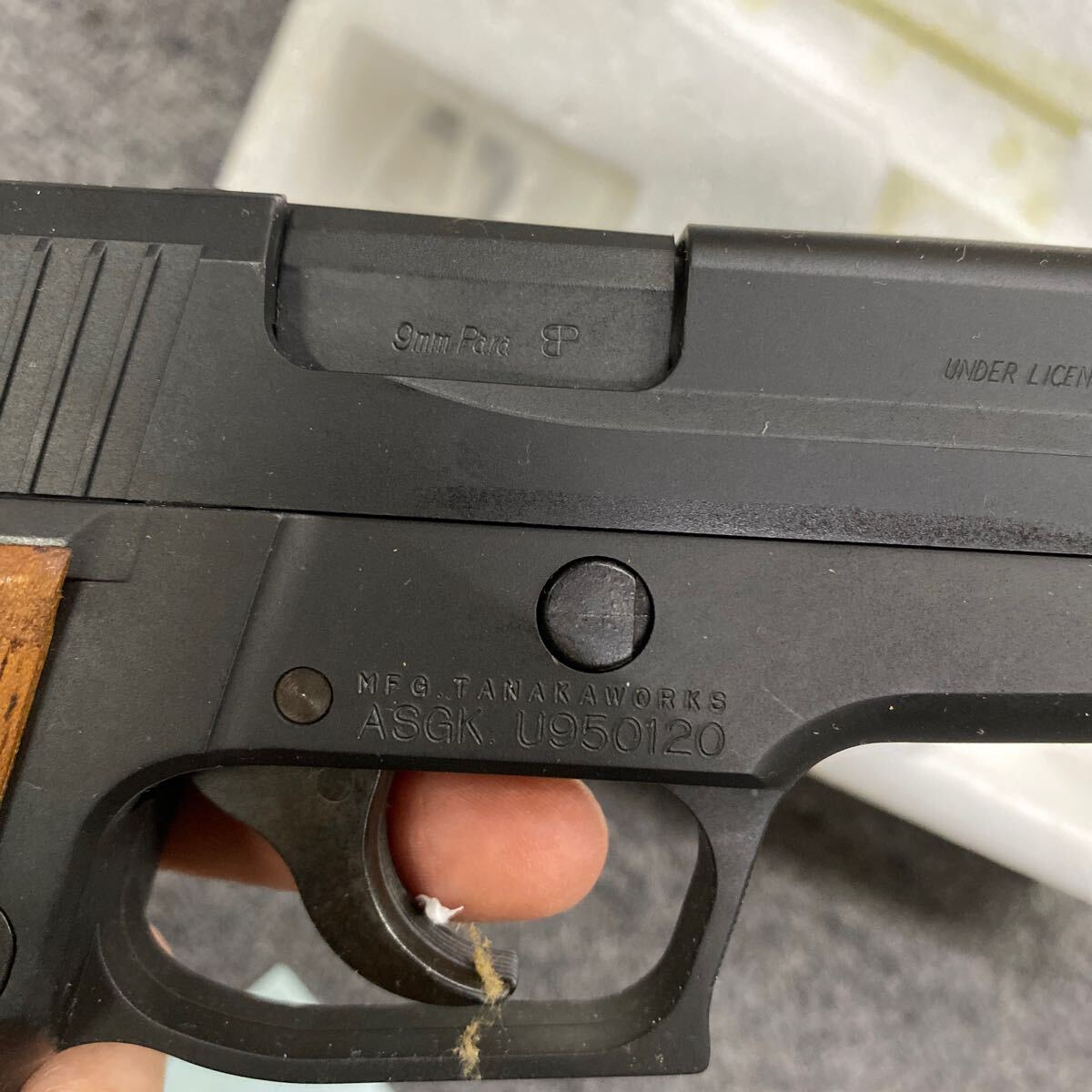 04311 中古 TANAKA タナカ シグザウエルP226 スーパーDX ビンテージ 当時物 SIG SAUER P226 ガスガン　現状ジャンク品　動作未確認_画像10