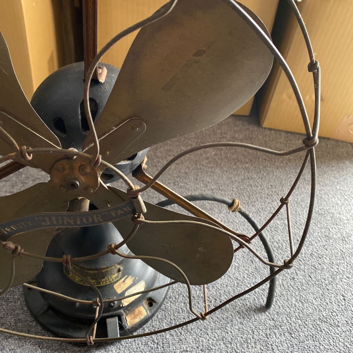 超レアVERITYS扇風機 1927 イギリス製　サーキュレーター　アンティーク 昭和レトロ ヴィンテージ 当時物 現状ジャンク品