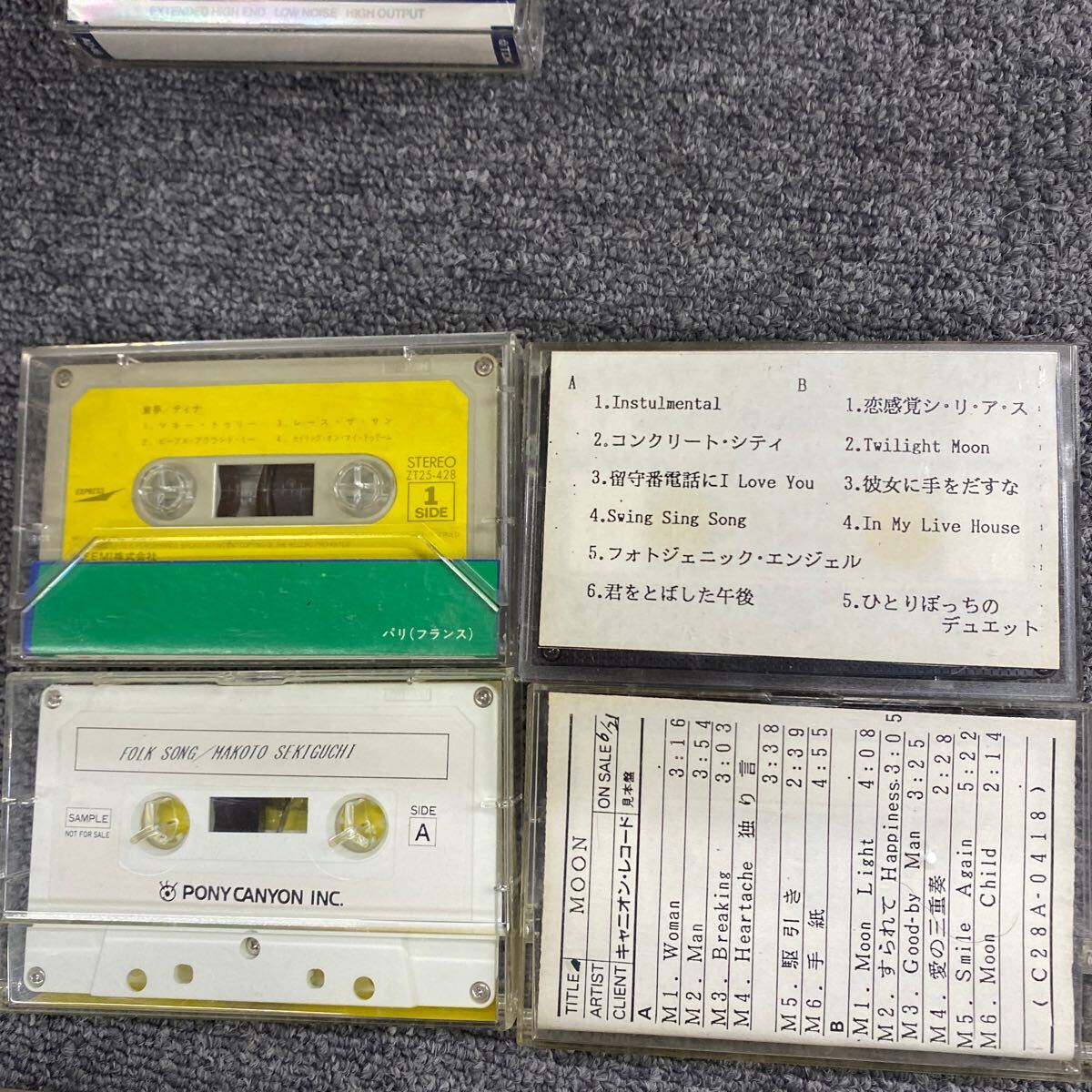 04535 カセットテープ まとめ　BGM、南こうせつ、かぐや姫、谷山浩子、四季等　現状ジャンク品　動作未確認_画像2