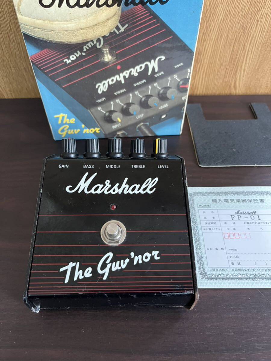 Marshall The Guv'nor ガバナー 初期モデル 希少品 レア 名機 箱 説明書有り 1円スタートの画像2