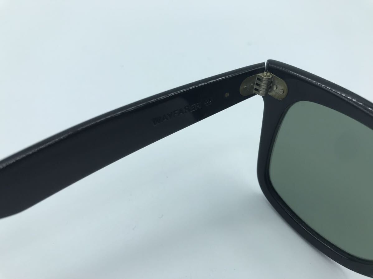 【希少】【FE】Ray-Ban 極東レイバン B&L ボシュロム ヴィンテージ USA ウェイファーラー 5022黒22bl20240409_画像7