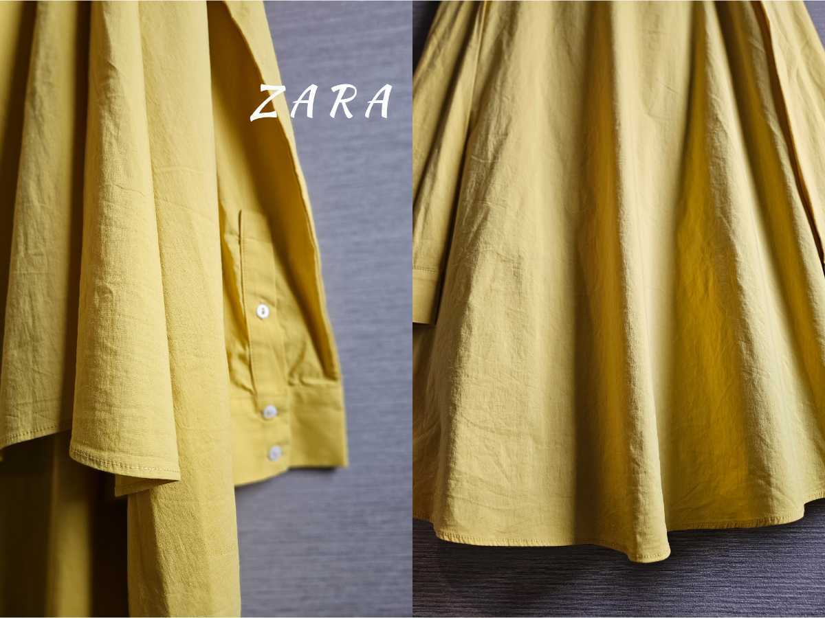 ザラ ZARA たっぷりドレープ♪タフタ素材♪ロングプルオーバー♪ブラウス_画像4