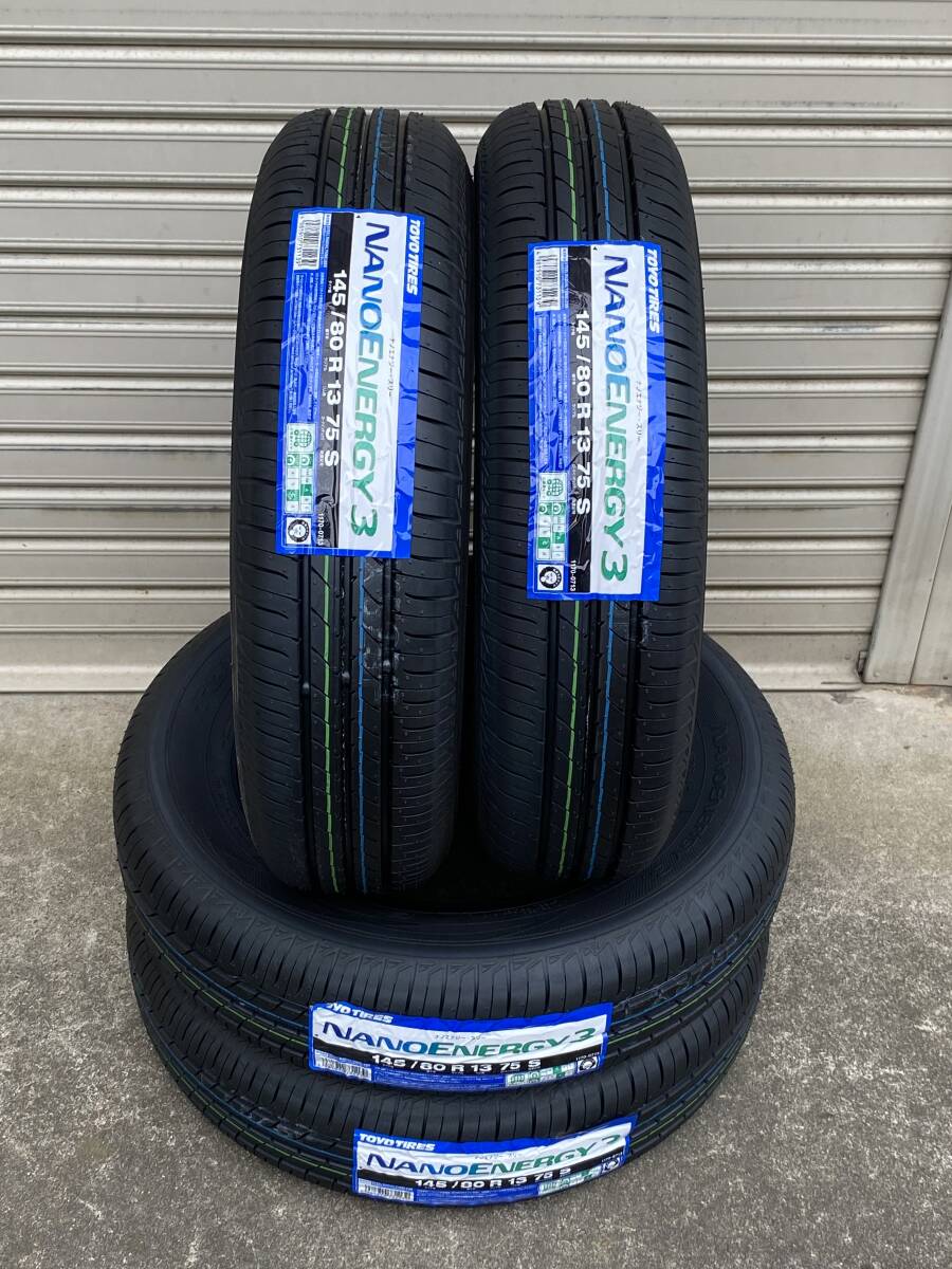 倉庫整理品 TOYO 23年製 ナノエナジー3 145/80R13 新品 4本セットの画像1