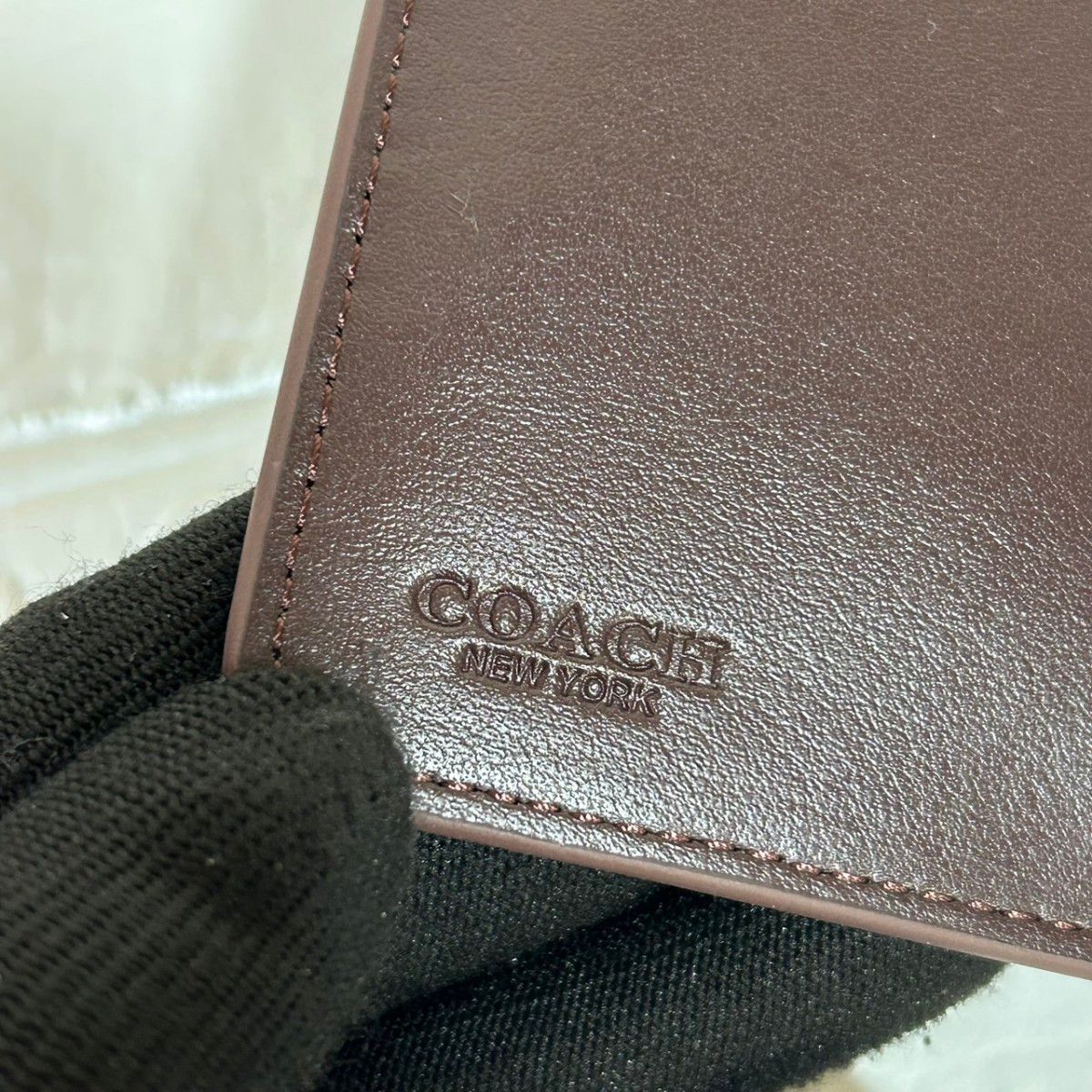 新品　COACH　アウトレット　二つ折り財布 CM241 ブラック　レディース