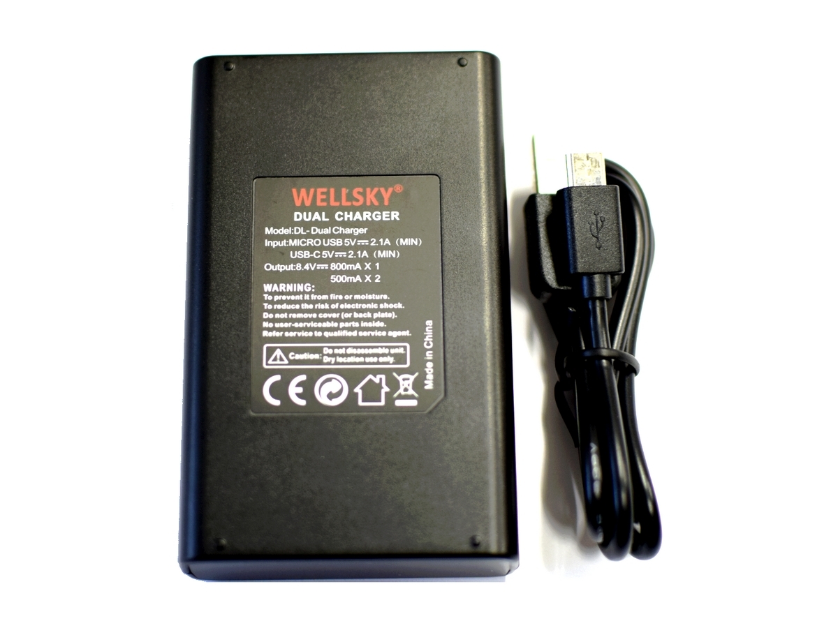 新品 FUJIFILM 富士フイルム NP-W126 NP-W126S 用 USB 急速 デュアル 互換充電器 バッテリーチャージャー BC-W126 BC-W126S X-E3 X-H1 X-M1_純正・互換バッテリーに充電可能