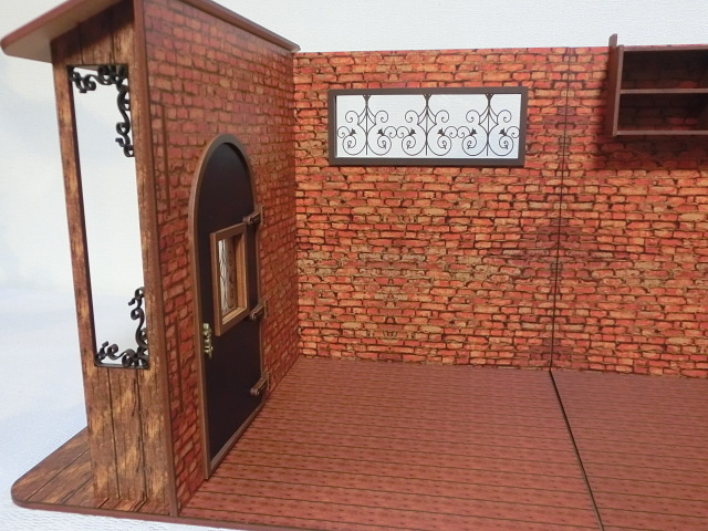  doll house 1/12 1/10 brick manner [ disassembly possibility ] COUNTRY WOOD GARDEN wooden doll house Obi tsu11...... doll pico ......-.