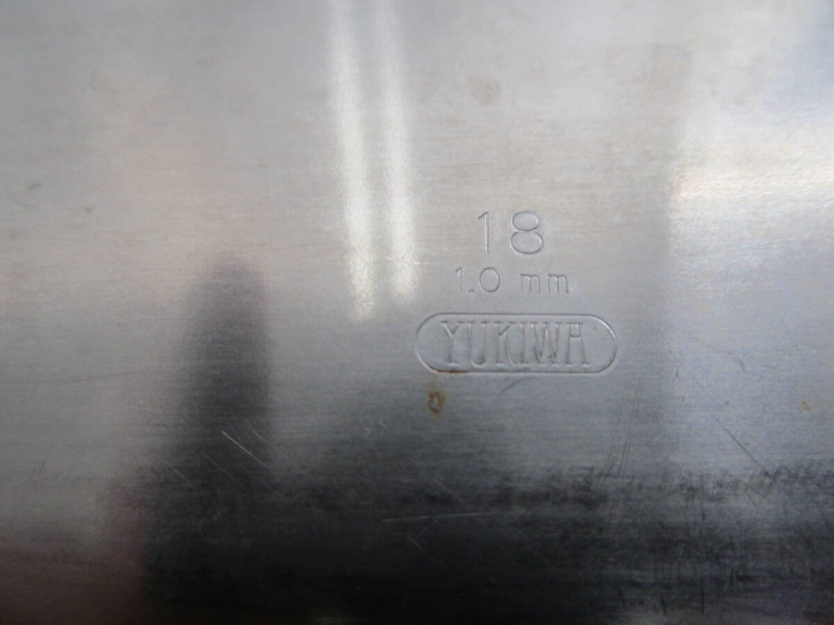 N539★ステンレス プレート 皿 yukiwa ユキワ 9枚セット 18インチ オーバル 小判型 業務用 洋食器★中古品の画像5