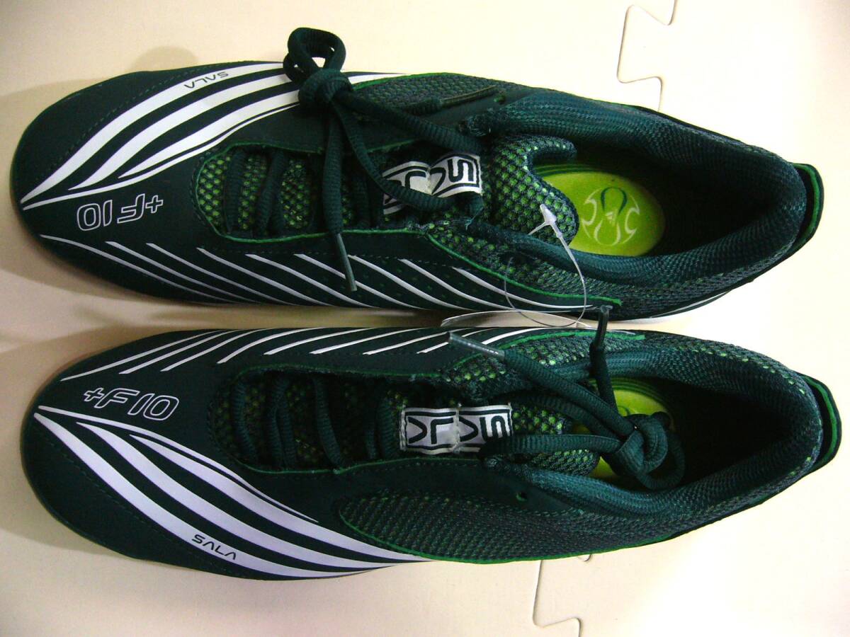 adidas 27.5cm「F10 2007 Sala/サラ」 緑(グリーン)系 /フットサル・サッカーシューズ_画像2