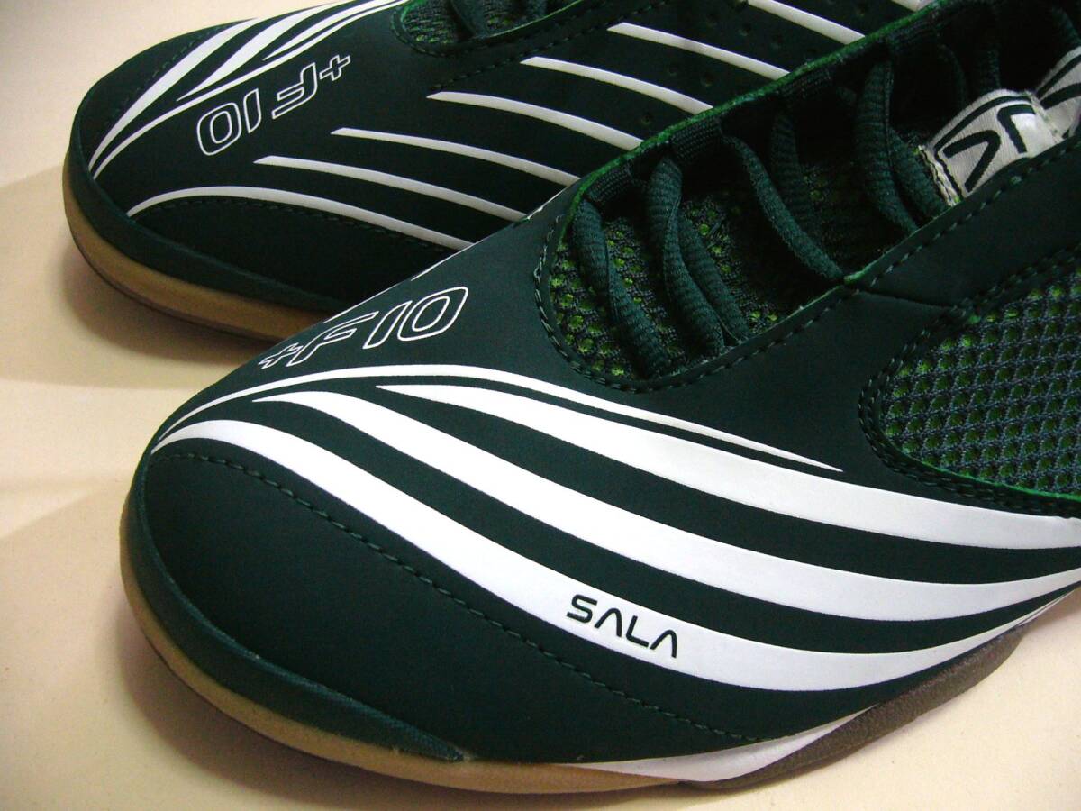 adidas 27.5cm「F10 2007 Sala/サラ」 緑(グリーン)系 /フットサル・サッカーシューズ_画像3