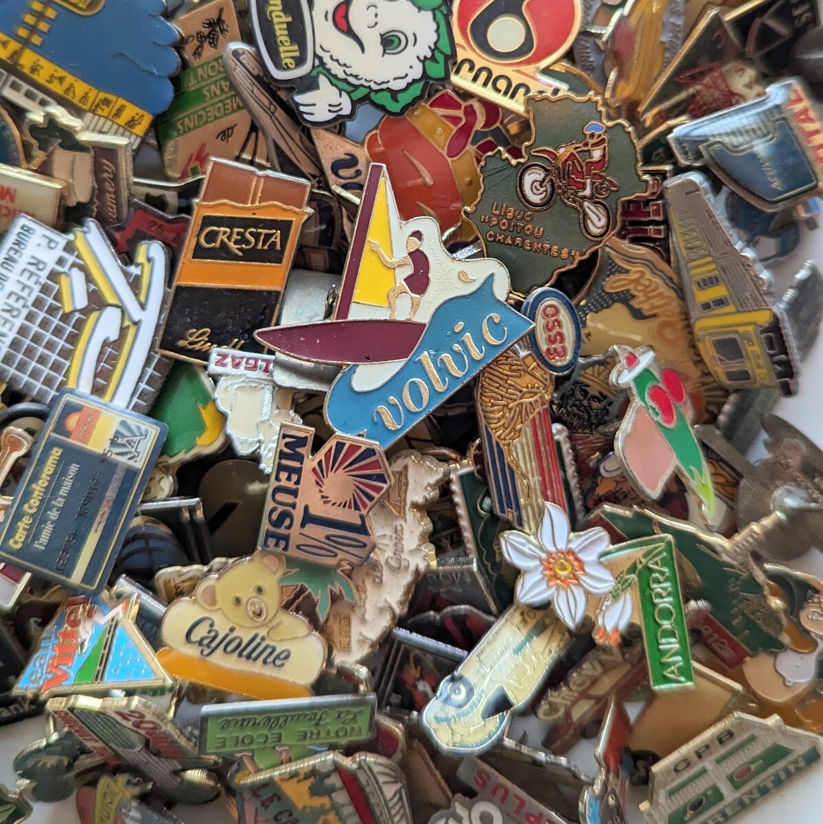  France miscellaneous goods * pin z pin badge large amount 300 piece set * Vintage set sale *BDA2406