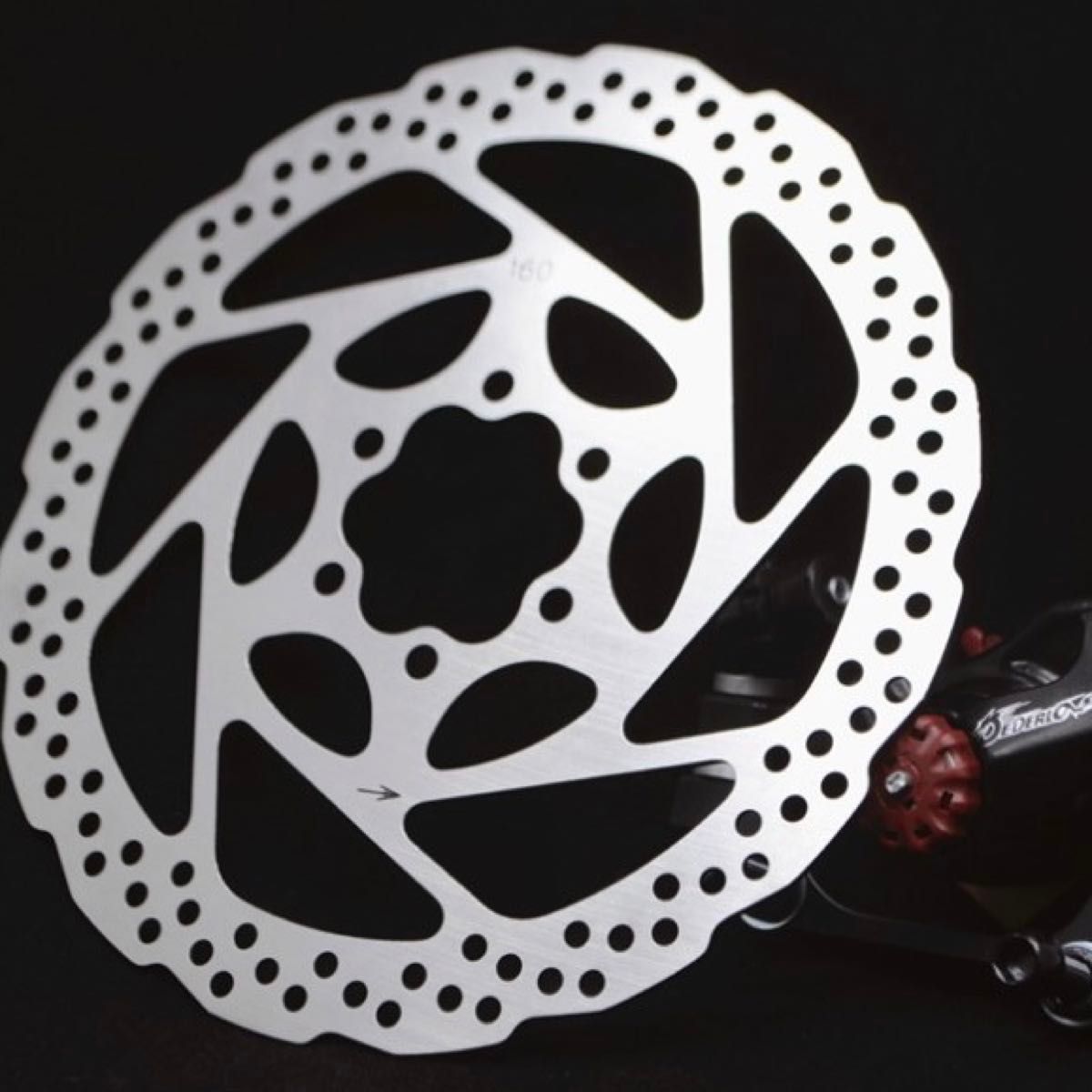 ●新品 自転車 ディスクローター マウンテンバイク 防錆性 耐久性 耐摩耗性 160mm 6穴ボルト ネジ付き