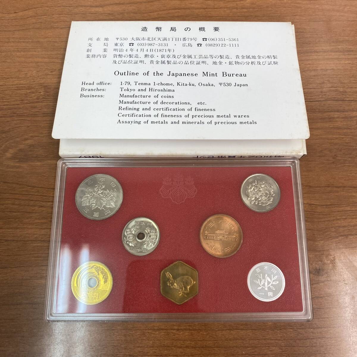 #13878  昭和62年 貨幣セット 1987年 額面666円 造幣局 大蔵省 ミントセット 記念硬貨 コレクション アンティーク の画像3