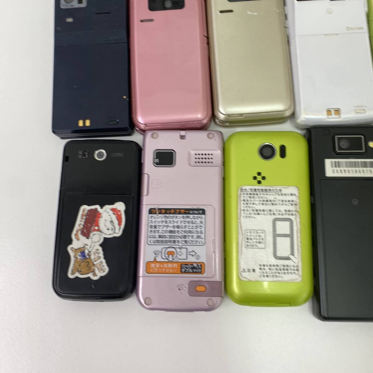 #5867 携帯 ガラケー まとめ Docomo ドコモ AU SoftBank ソフトバンク ジャンク品 ガラパゴス 折りたたみ携帯 部品取りの画像10