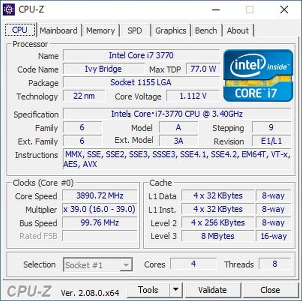 Core i7-3770 3.40GHz/ LGA1155/ SR0PK_画像3