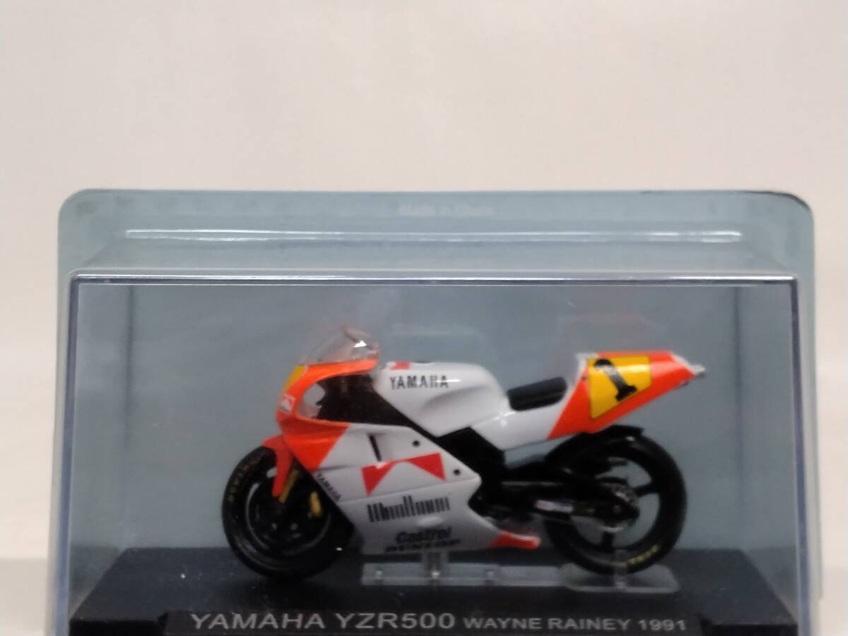 ◆08 DeA デアゴ 1/24 隔週刊チャンピオン・バイク・コレクション No.8 ヤマハYZR500 ウェイン レイニー YAMAHA YZR500 WAYNE RAINEY 1991の画像1