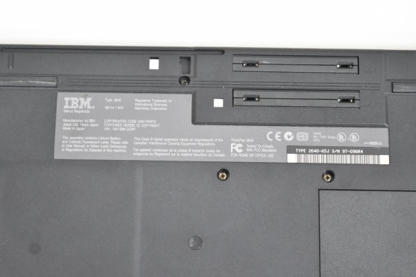 大量 IBM ノートパソコン 6台 まとめ セット ThinkPad 2640 560X ノート 旧型 PC レトロ Windows ウィンドウズ パーツ 部品 本体 Hb-422Sの画像9