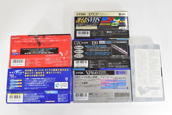 未開封 大量 SONY ソニー TDK maxell マクセル SVHS VHS HGX XP 120 160 ST120 ハイグレード 32本 セット ビデオテープ Hb-462Mの画像7