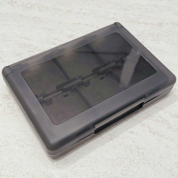 DS 3DS ソフト 収納ケース 大容量 黒 タッチペン SD