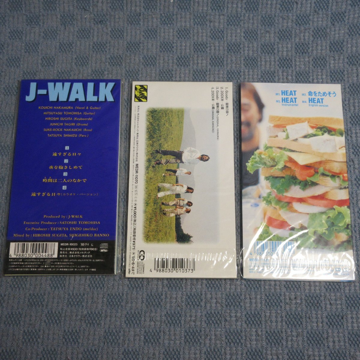 JA822●JAYWALK(J‐WALK)「何も言えなくて－WINTER VERSION－/遠すぎる日々/HEAT」等 シングル(8cm)CD 6点セット 未開封あり_画像3