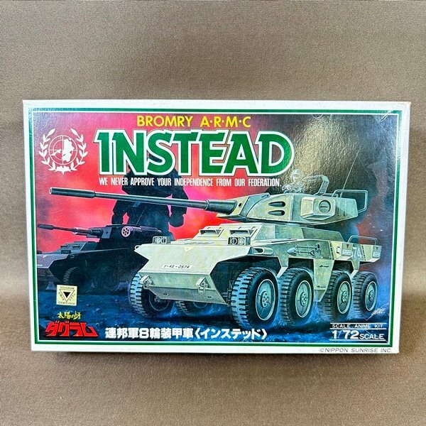 XA622●未組立品【 太陽の牙ダグラム 1/72 連邦軍8輪装甲車 インステッド 】プラモデル_画像1